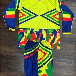 Colorful Graphic Sports Set Jorge Campos soccer portero